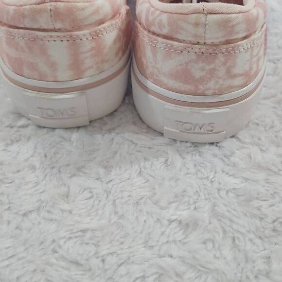 Toms Alpargata Cloud pink patchwork batik Fenix Tie Dye lace sneaker womens 7.5 - Picture 8 of 10